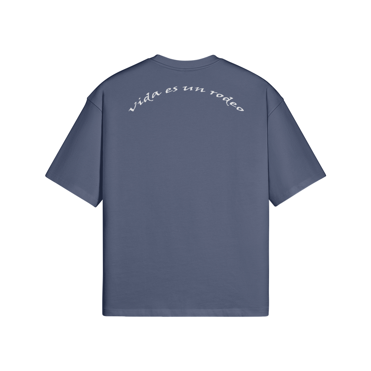 vida es un rodeo with white lettering